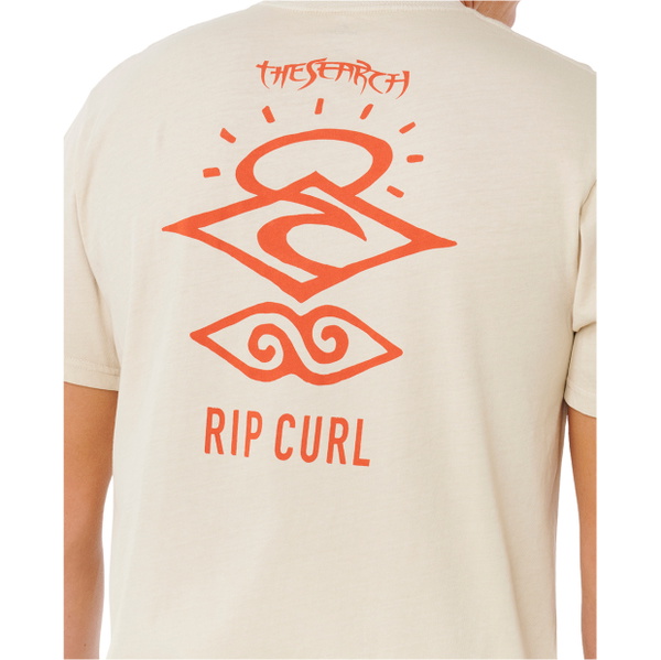 2026 Rip Curl Herre Search Icon Tee 0X9MTE - Vintage White